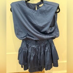 Navy Matching skirt set